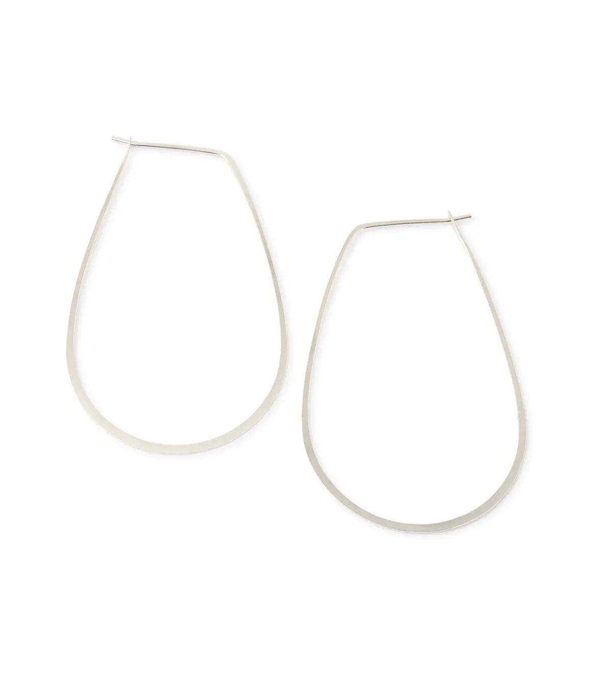 1.5 Inch Teardrop Hoops