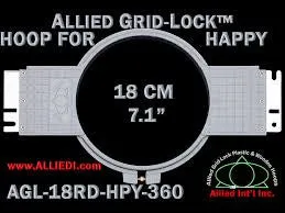 Allied 18cm Round Hoop for HappyJapan Embroidery Machines