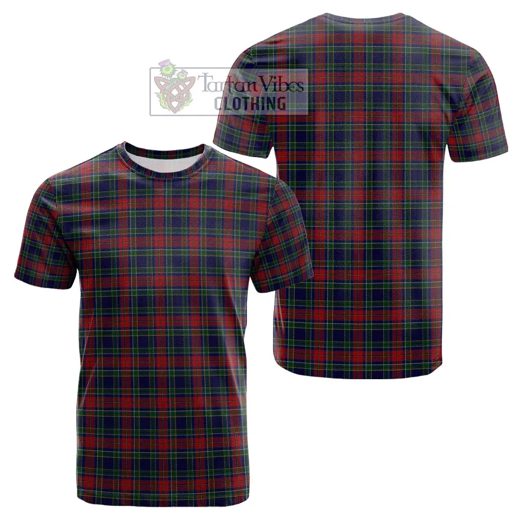 Allison Red Tartan Cotton T-Shirt