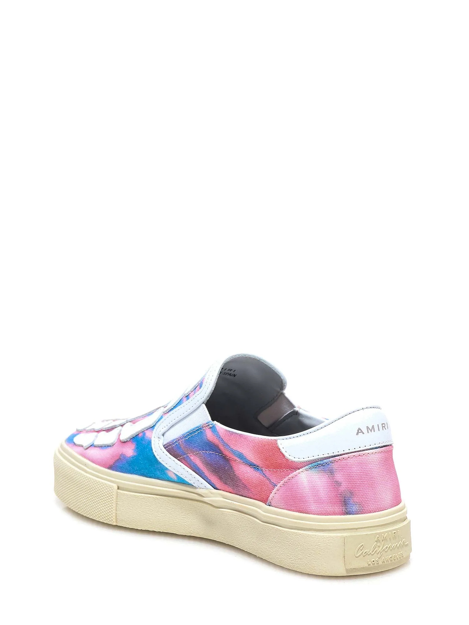 Amiri Skeleton Tie-Dye Slip-On Sneakers