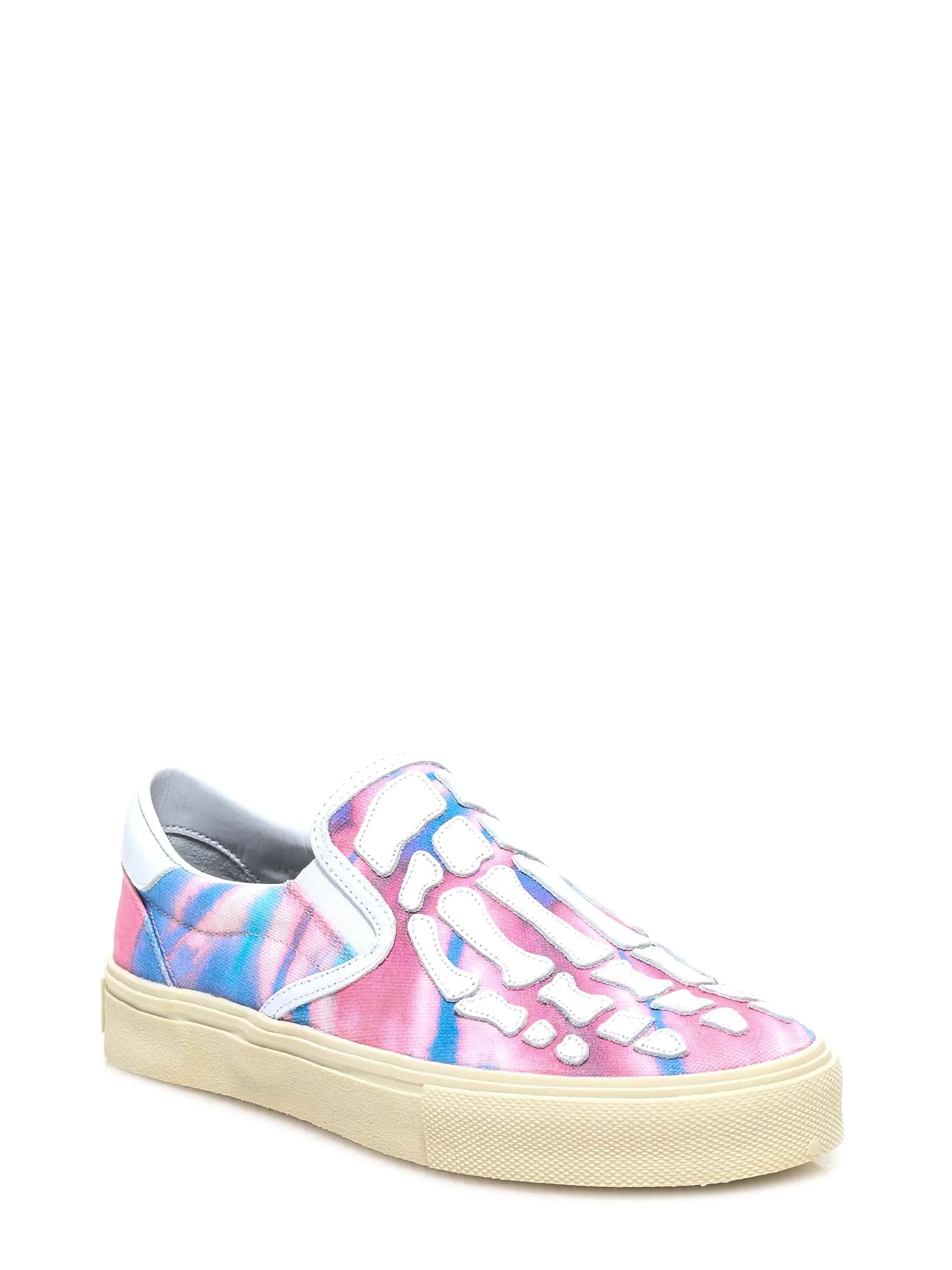 Amiri Skeleton Tie-Dye Slip-On Sneakers