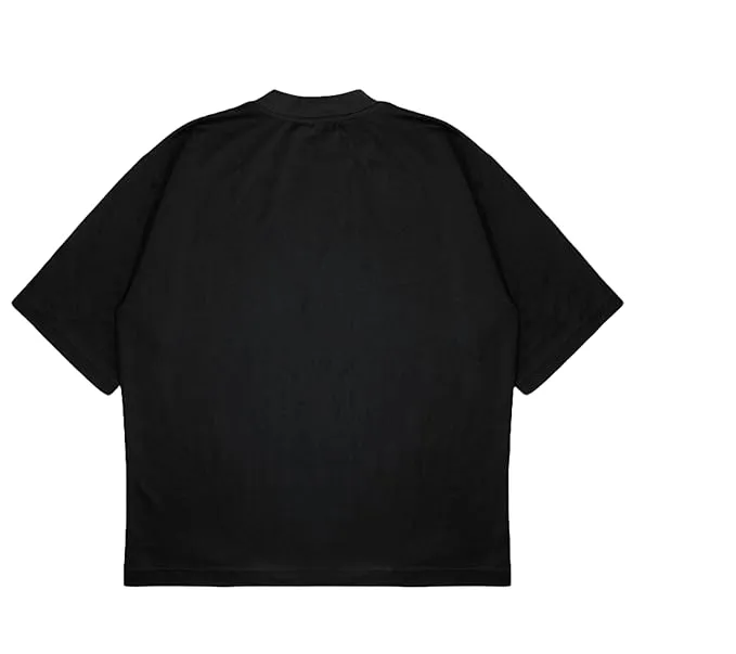 ANGAR Cotton Drop Shoulder Half Sleeves Oversized Fit KIND HUMAN Printed T-Shirt for Men