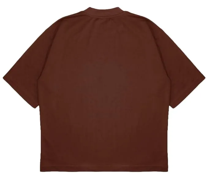 ANGAR Cotton Drop Shoulder Half Sleeves Oversized Fit KIND HUMAN Printed T-Shirt for Men