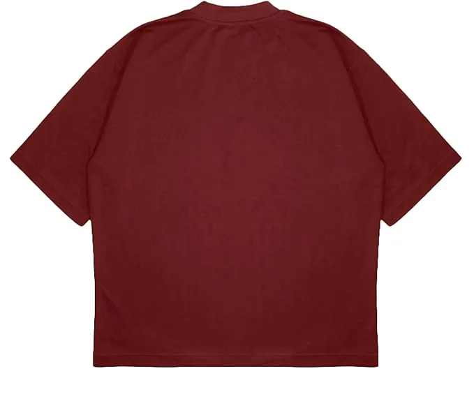 ANGAR Cotton Drop Shoulder Half Sleeves Oversized Fit KIND HUMAN Printed T-Shirt for Men