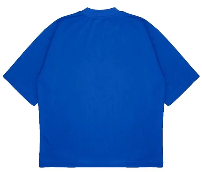 ANGAR Cotton Drop Shoulder Half Sleeves Oversized Fit KIND HUMAN Printed T-Shirt for Men