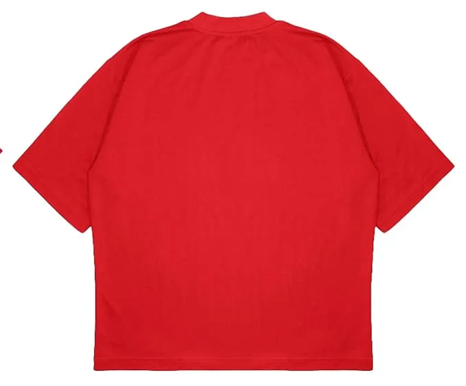 ANGAR Cotton Drop Shoulder Half Sleeves Oversized Fit KIND HUMAN Printed T-Shirt for Men