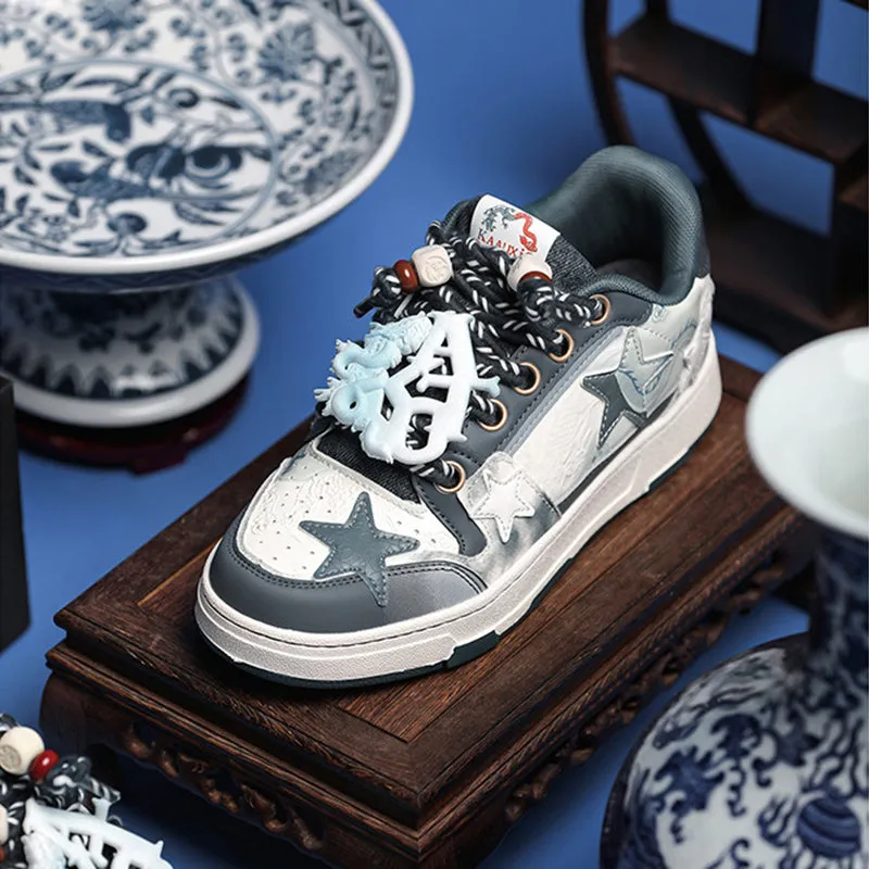 Aule Blue Porcelain Vibes Sneakers