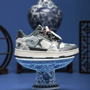 Aule Blue Porcelain Vibes Sneakers