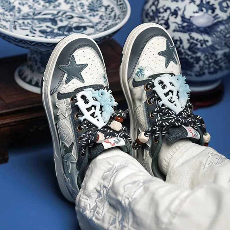 Aule Blue Porcelain Vibes Sneakers