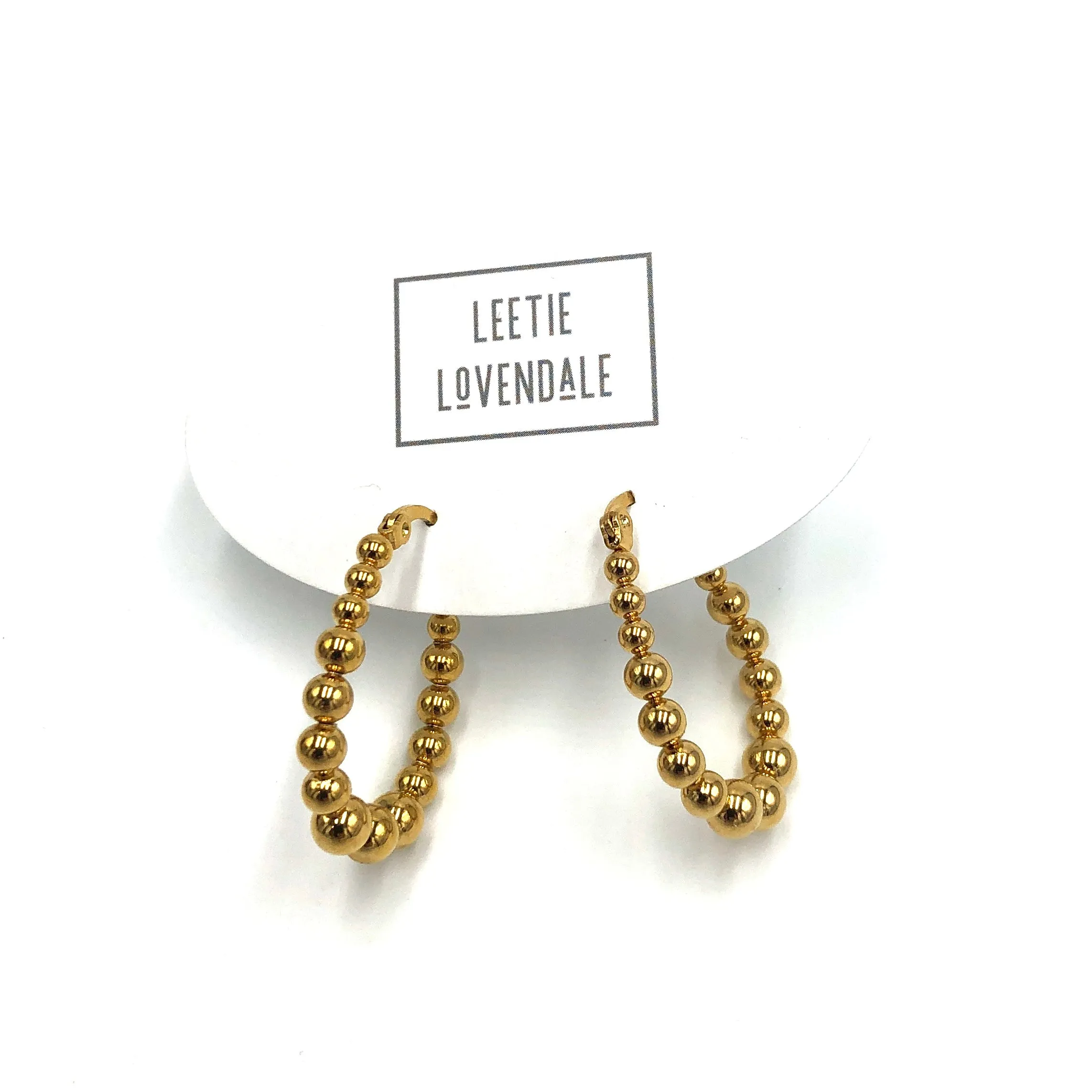 Beaded Jan Hoop Earrings