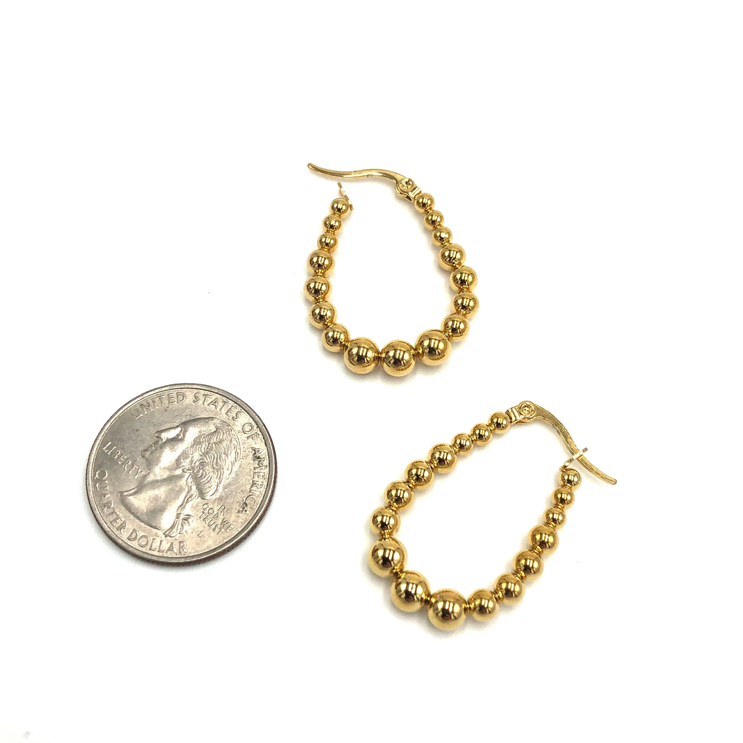 Beaded Jan Hoop Earrings