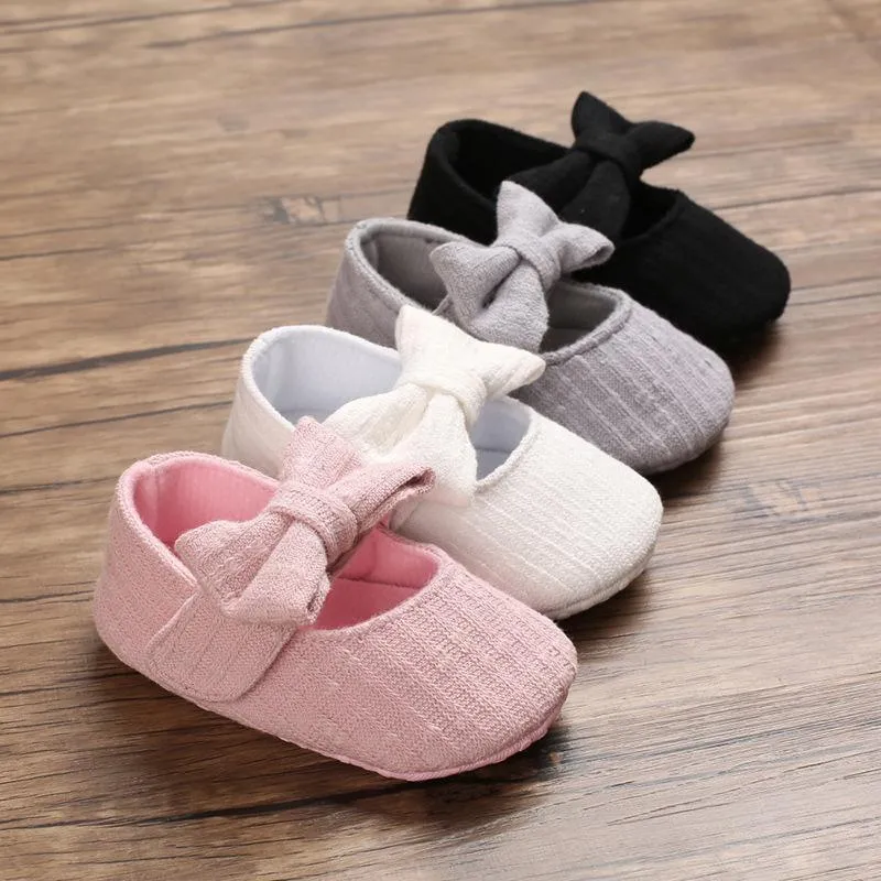 Bowknot Decor Slip-on Shoes for Baby Girl Shoes  wholesale