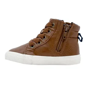 Cat & Jack Rylan Sneakers Leather Brown Colour For Kids