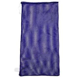 Champion Sports Mesh Sports Equipment Bag, Purple, 24x48 Inches - Multipurpose, Nylon Drawstring Bag with Lock and ID Tag for Balls, Beach, Laundry