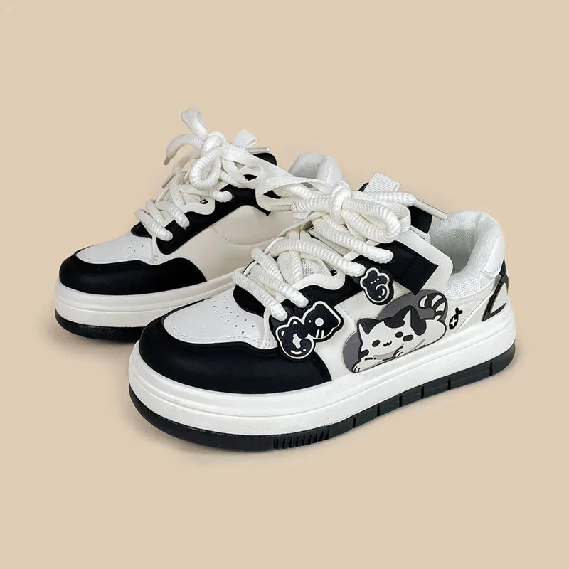 Chubby Cheeks Kitty Casual Sneakers - Women's