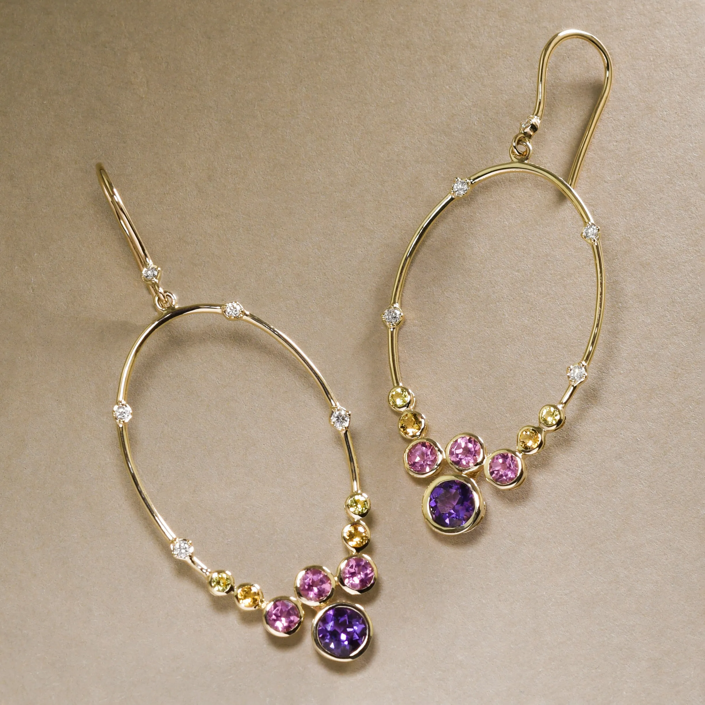 Constellation Hoops In Gold