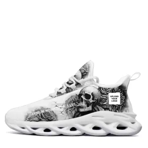 Custom MS Shoes with Sketch Skull Theme, Tailored for Connoisseurs of Artistic Intrigue and Skull-inspired Fashion,2016MS-23002-0013,Winter Sneakers,Outdoor Boots,Comfy Winter Boots
