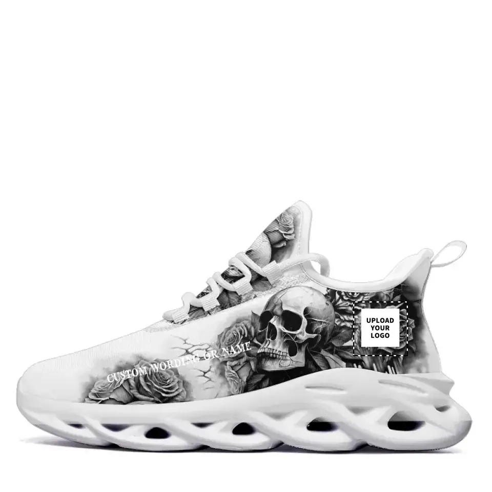 Custom MS Shoes with Sketch Skull Theme, Tailored for Connoisseurs of Artistic Intrigue and Skull-inspired Fashion,2016MS-23002-0013,Winter Sneakers,Outdoor Boots,Comfy Winter Boots