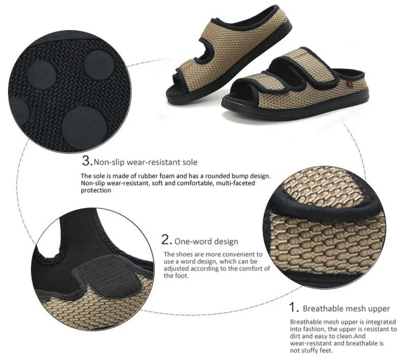 cuzcare Ultra-Light Adjustable Velcro Easy Wear Shoes - NW6018