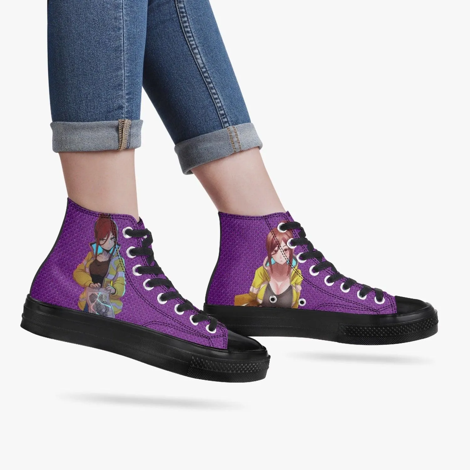 Cyberpunk Edgerunners Gloria A-Star High Anime Shoes