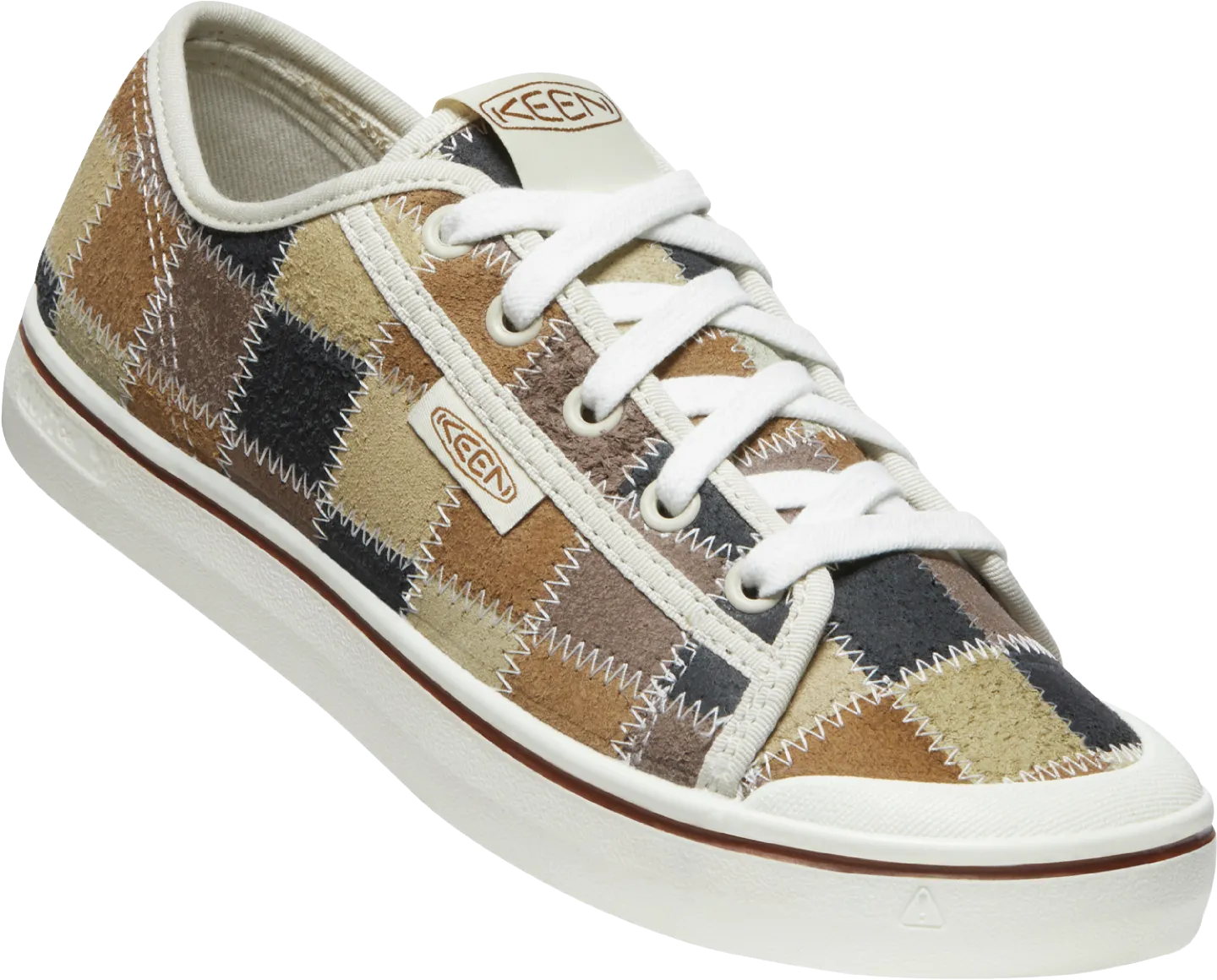 Elsa Harvest Leather Sneaker in Patchwork CLOSEOUTS
