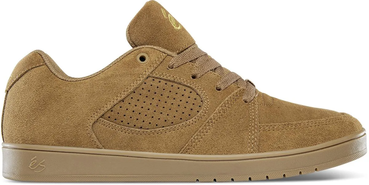 eS Mens Accel Slim Brown Gum Shoes