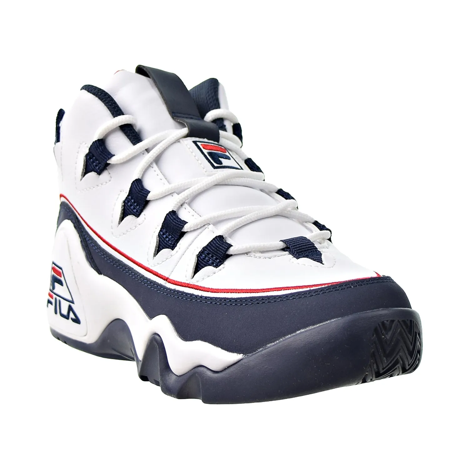 Fila Grant Hill Offset Big Kids' Shoes White-Navy-Red