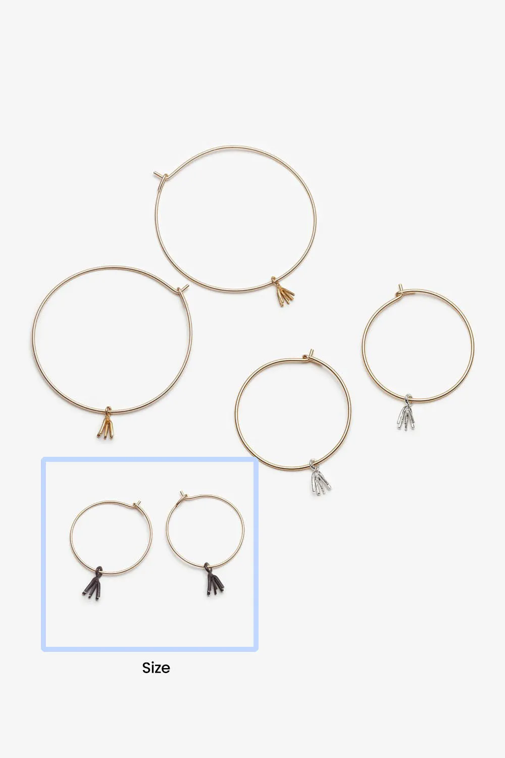 Firework Hoops Small Gold
