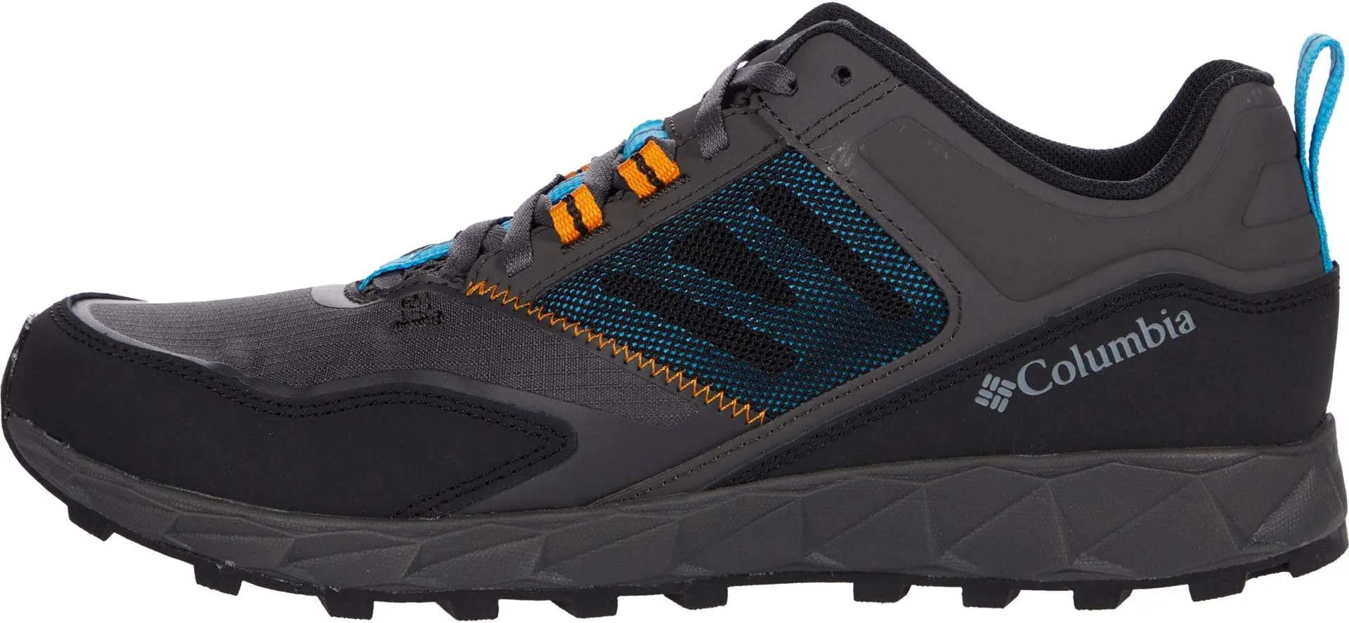Flow District Columbia Sneaker in Dark Grey/Cyan Blue