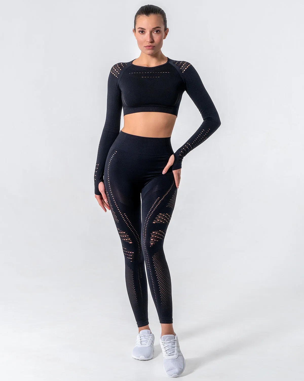 Gracey Hollow Out Seamless Leggings