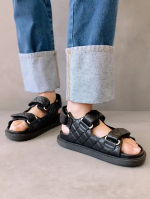 Hook-Loop Sandal - Black