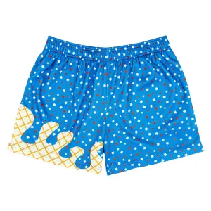 Ice Cream Printed Shorts – Fun Waffle Cone Patterned Shorts