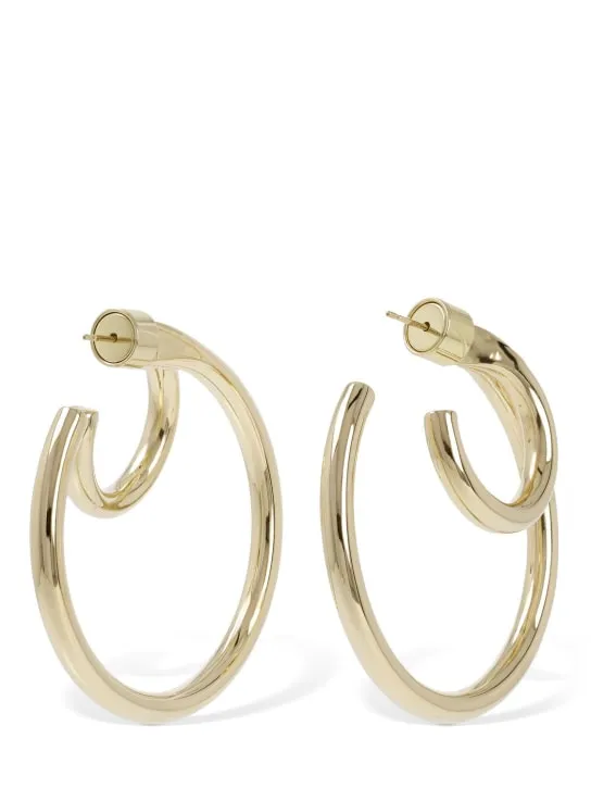 Jennifer Fisher   Large Double Lilly hoop earrings 