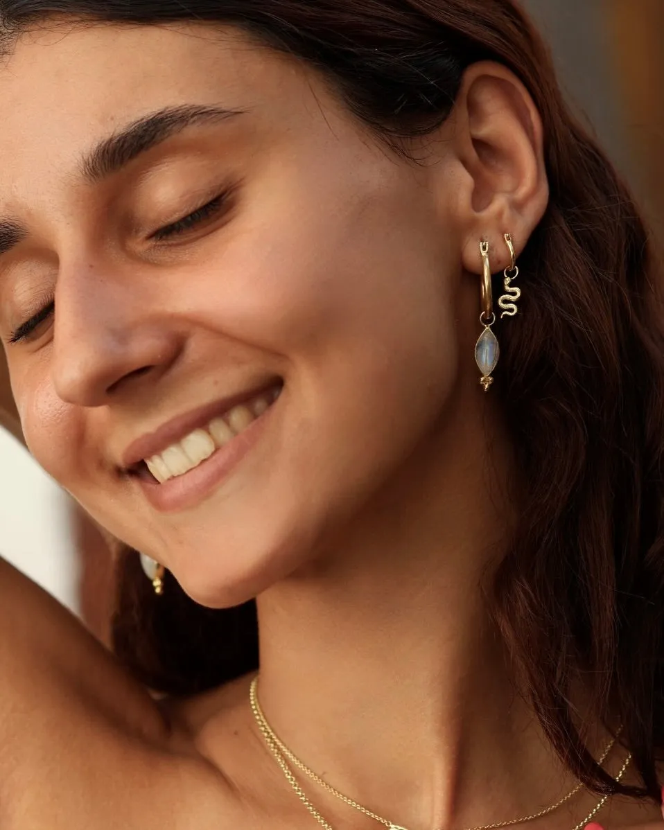 Kundalini Gold Mini Hoop Earrings