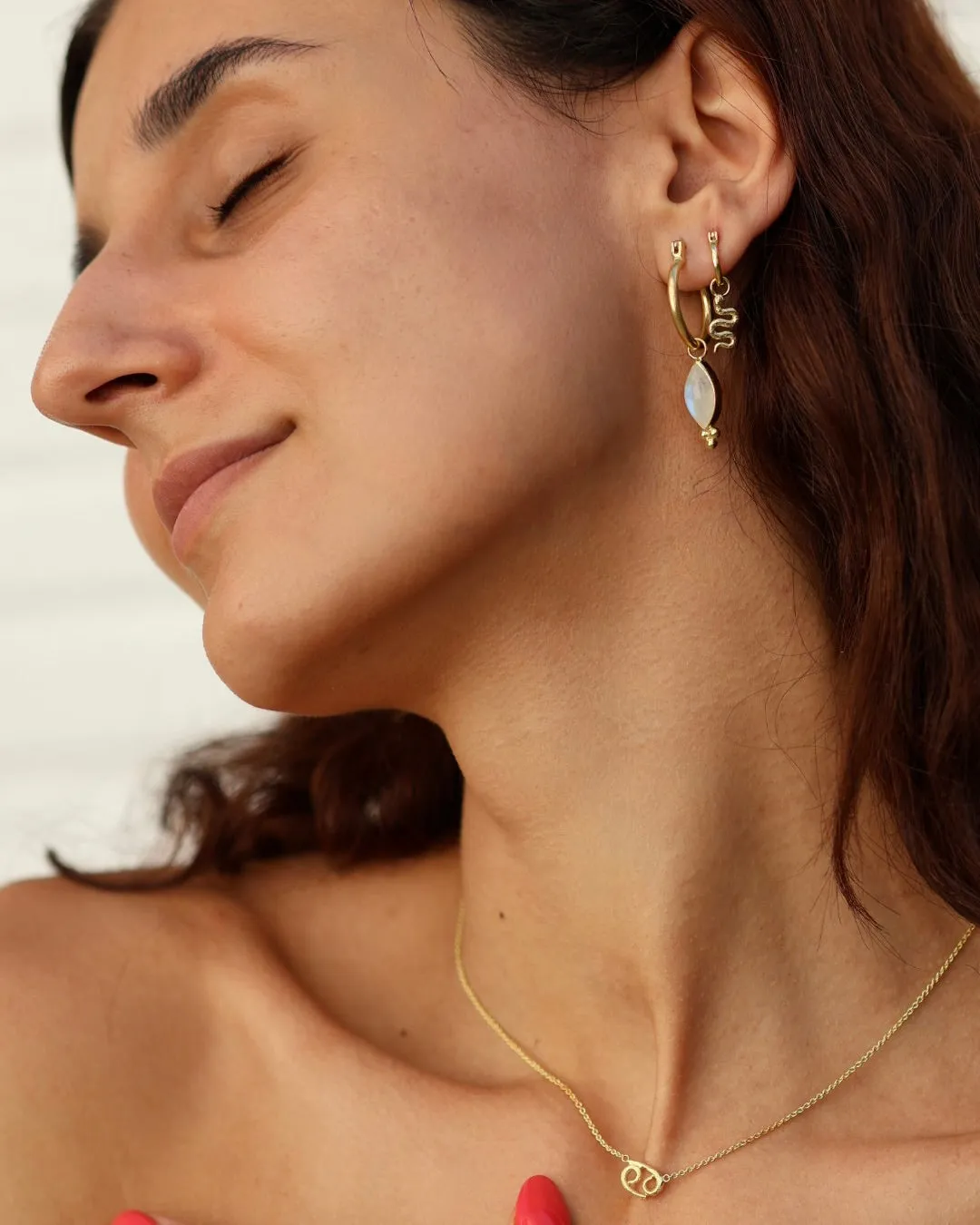 Kundalini Gold Mini Hoop Earrings