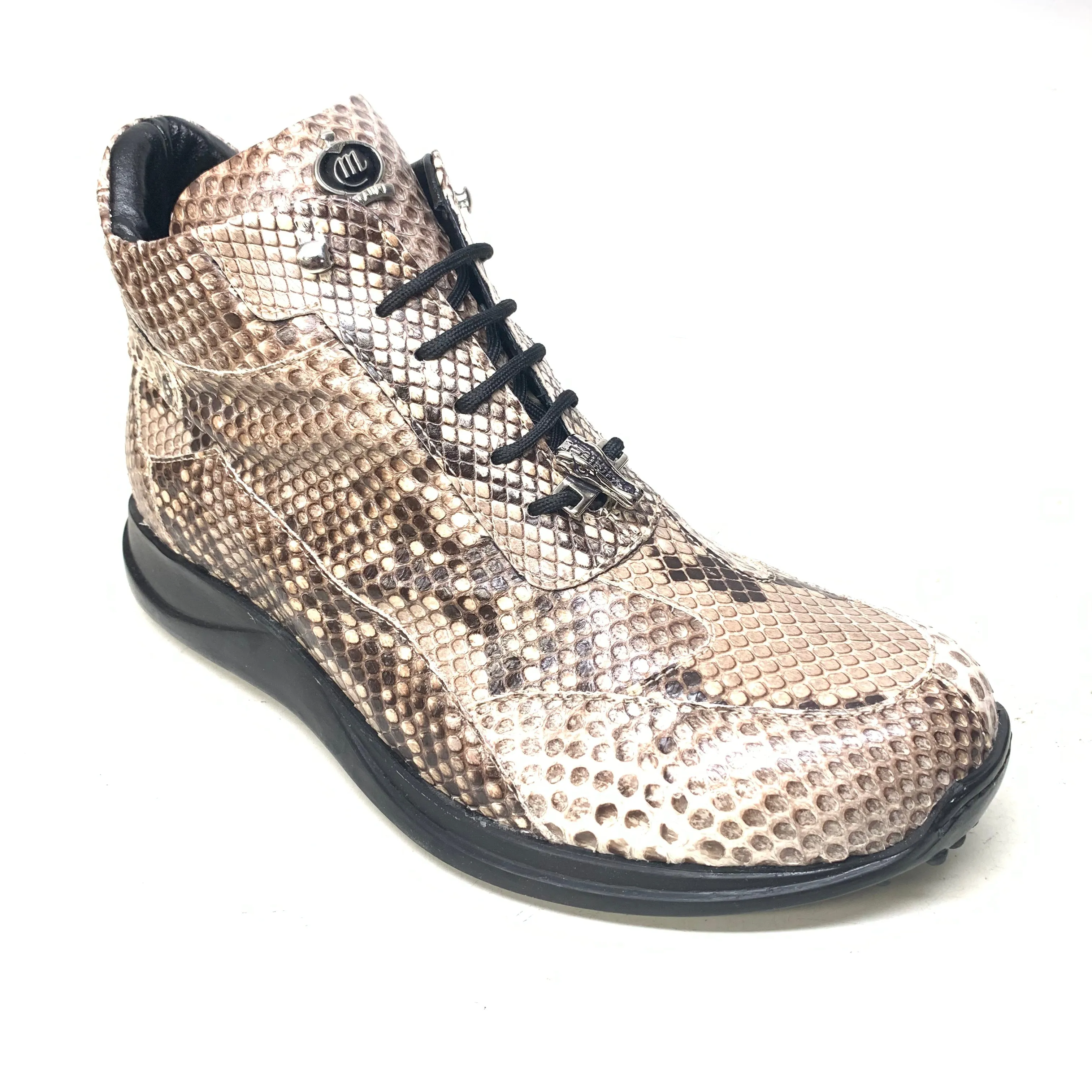 Mauri 8567 Natural Python Hightop Sneakers