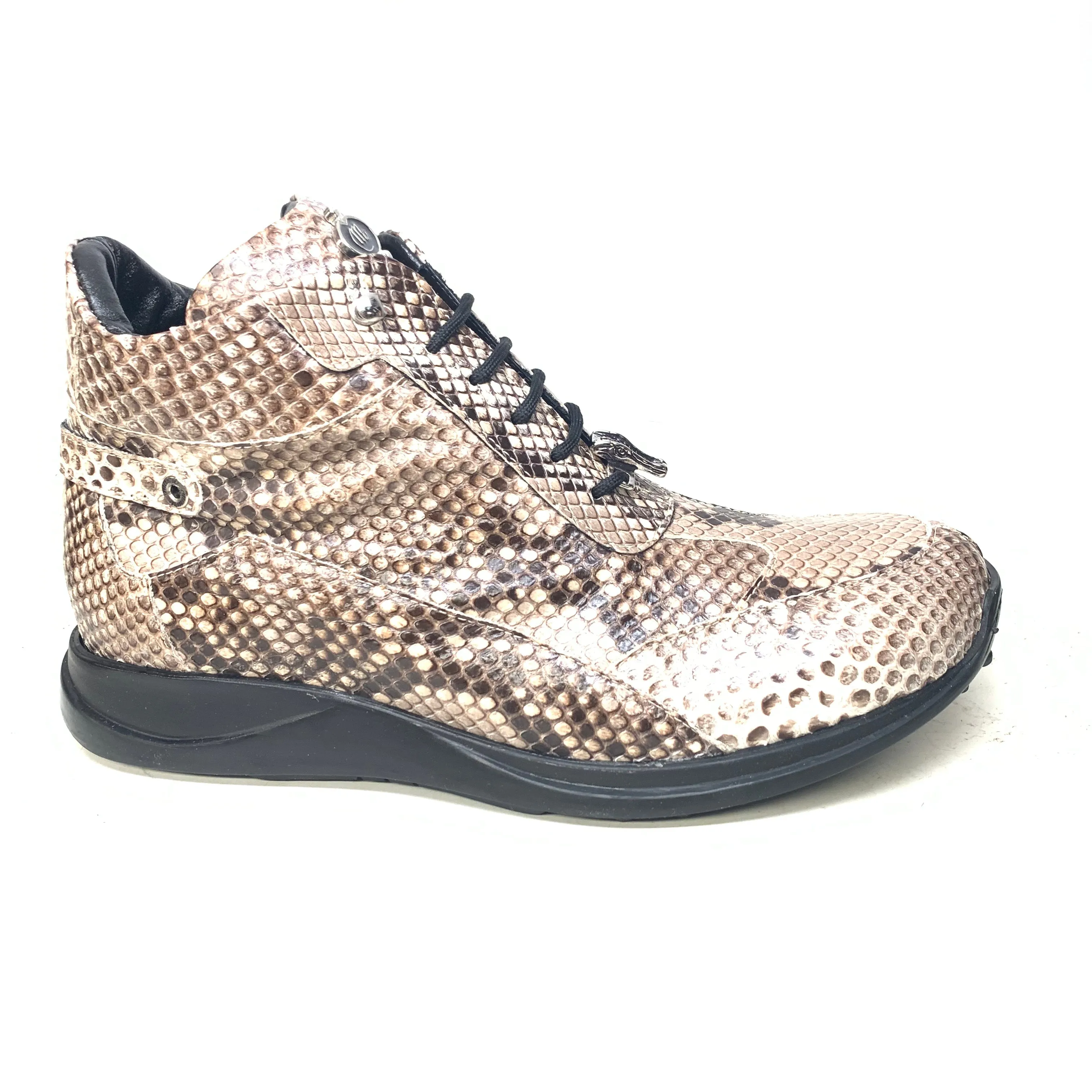 Mauri 8567 Natural Python Hightop Sneakers