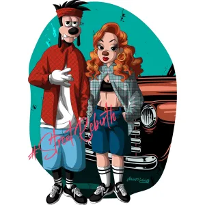 Max and Roxanne as Cholos Vinyl Sticker – Bold Street Style Disney Mashup