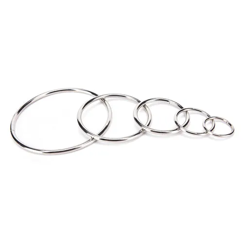 Metal Hoop Ring Dreamcatcher Craft - 12" Silver ((SECONDS))