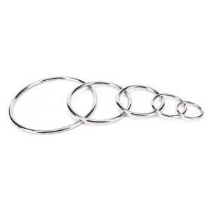 Metal Hoop Ring Dreamcatcher Craft - 22" Silver  ((SECONDS))