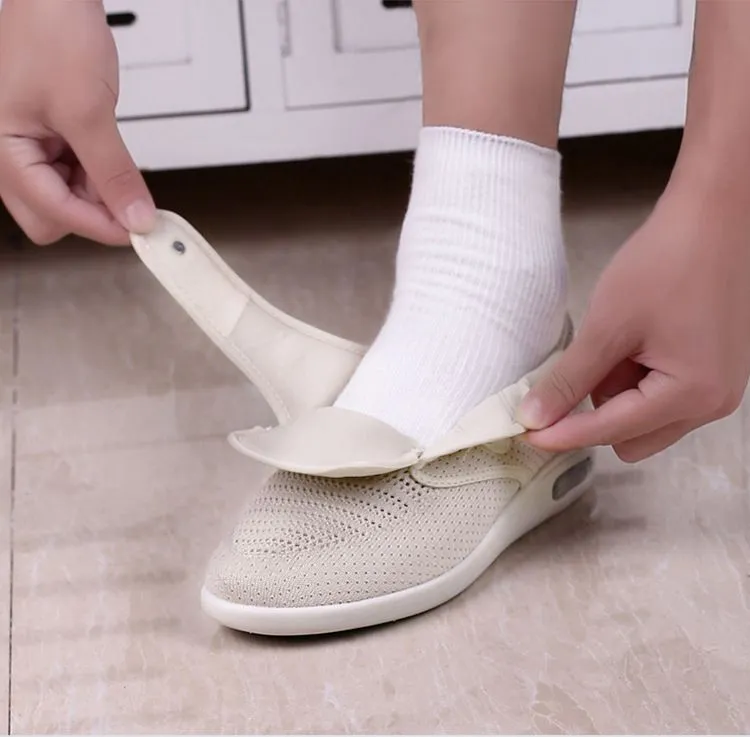 Nanccy Plus Size Wide Diabetic Shoes For Swollen Feet Width Shoes-NW001