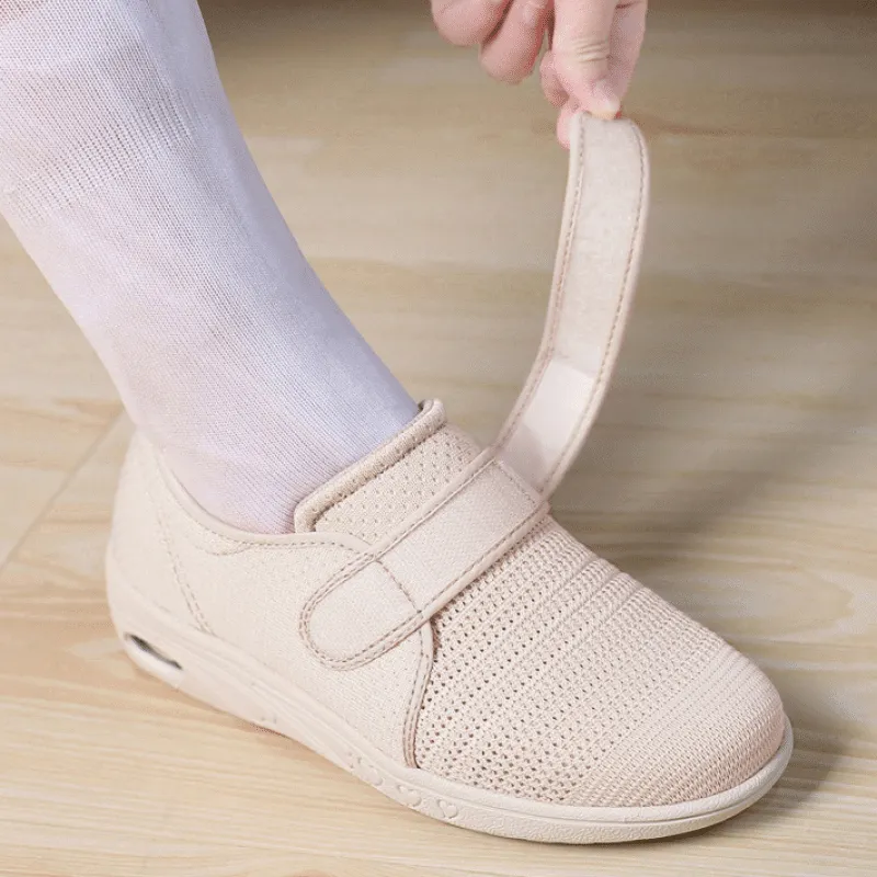 Nanccy Plus Size Wide Diabetic Shoes For Swollen Feet Width Shoes-NW006