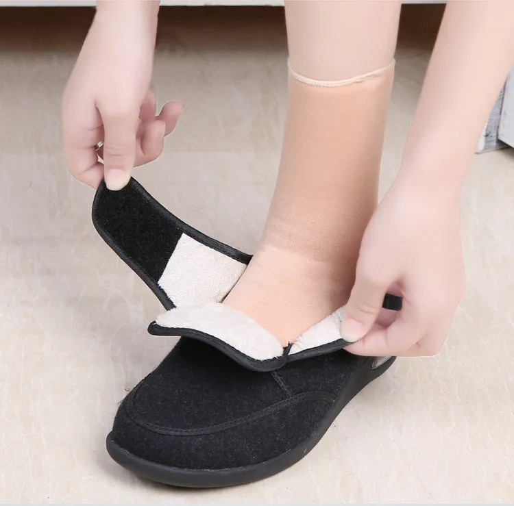Nanccy Plus Size Wide Diabetic Shoes For Swollen Feet Width Shoes-NW013Y