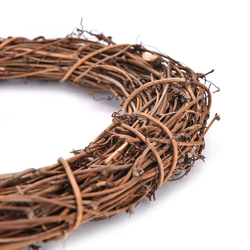 Natural Thick Grapevine Christmas Wreath Hoop 8" (20cm) CIRCLE
