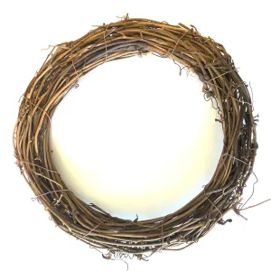 Natural Thick Grapevine Christmas Wreath Hoop 8" (20cm) CIRCLE