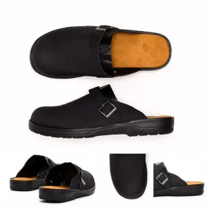 NEW Women's Casual Faux Leather Good Arch Support & Non-slip Outdoor Breathable Walking Shoes, Black, Sz 7