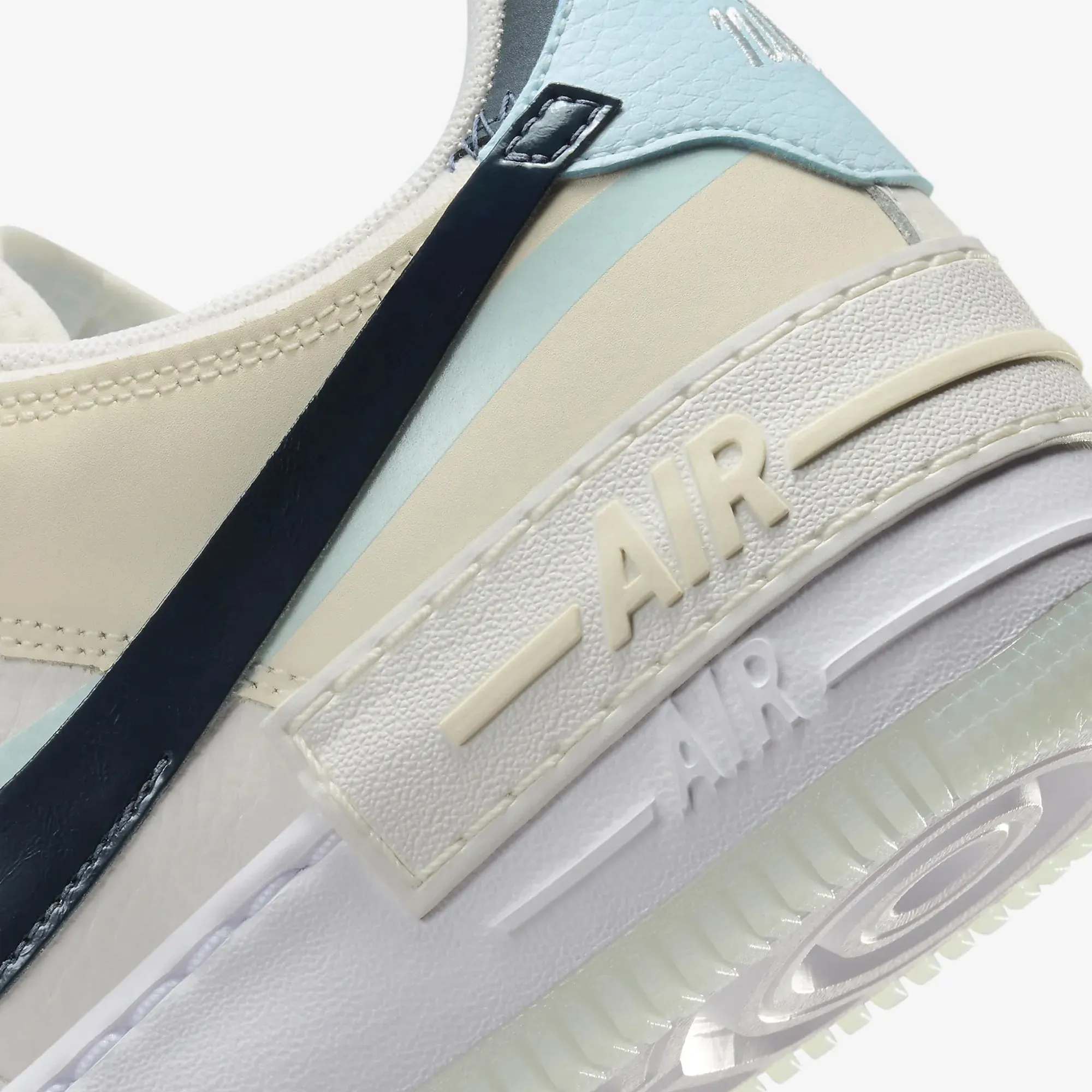 NIKE | WMN'S AIR FORCE 1 SHADOW { SAIL/ARMORY NAVY-GLACIER BLUE