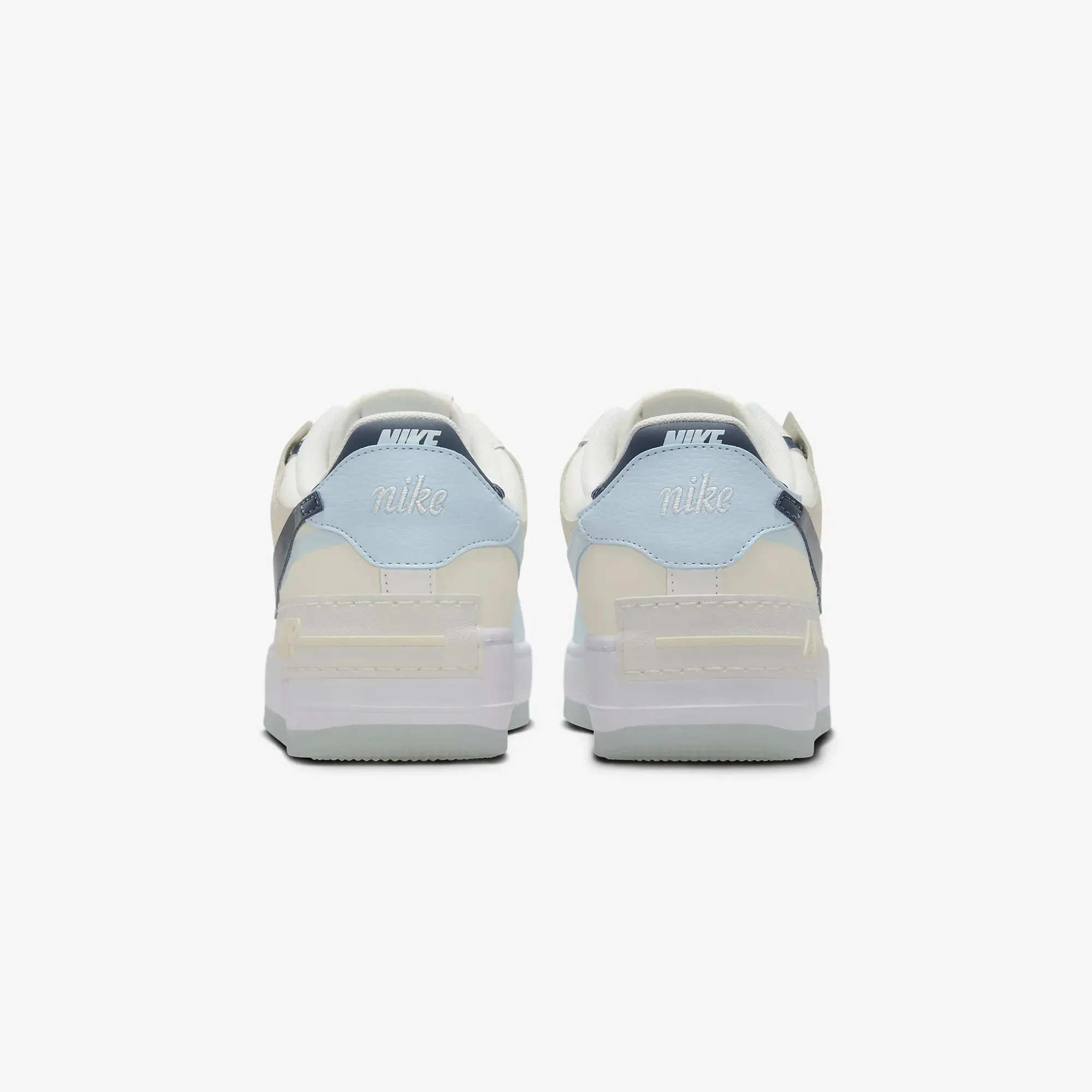 NIKE | WMN'S AIR FORCE 1 SHADOW { SAIL/ARMORY NAVY-GLACIER BLUE