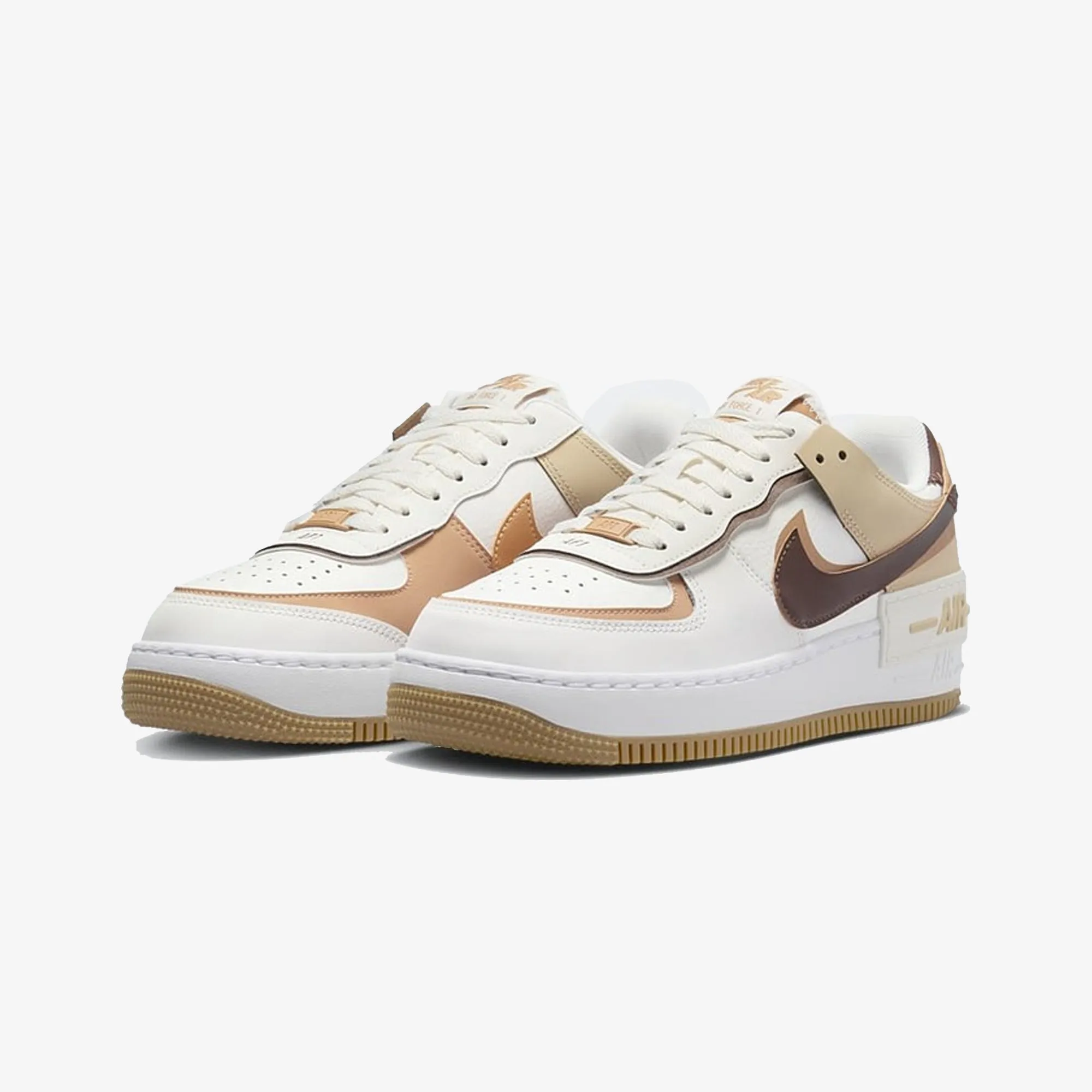NIKE | WMN'S AIR FORCE 1 SHADOW { SAIL/CACAO WOW-FLAX-SESAME