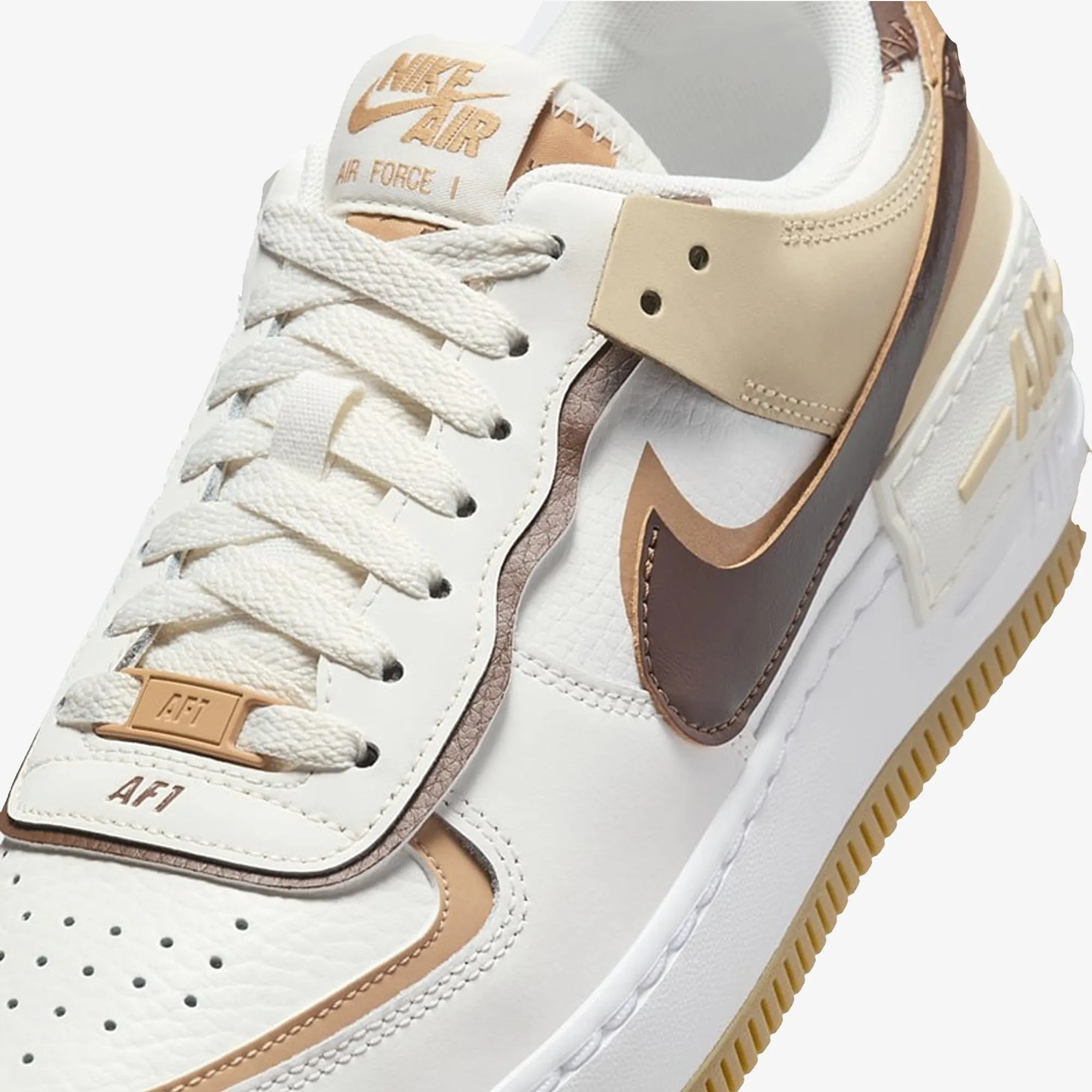 NIKE | WMN'S AIR FORCE 1 SHADOW { SAIL/CACAO WOW-FLAX-SESAME
